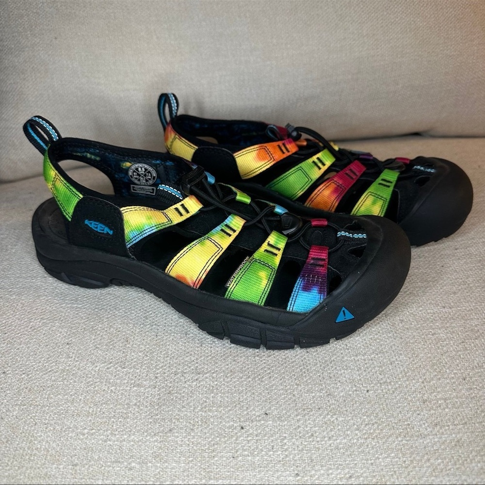 COPY - KEEN Men’s Sandals Newport Retro Tie Dye  Size 8.5 Rainbow colorful